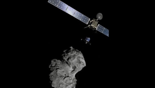 Robot Philae yang diluncurkan dari wahana induk Rosetta sukses mendarat di atas komet Churyumov-Gerasimenko, 12 November 2014, pada pukul 23.05 WIB. Ini adalah kali pertama manusia berhasil menempatkan wahana di permukaan komet yang meluncur dengan kecepatan tinggi.
