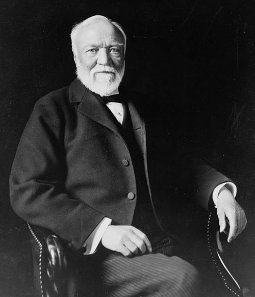 Andrew Carnegie pendiri Universitas Carnegie Mellon tahun 1900.