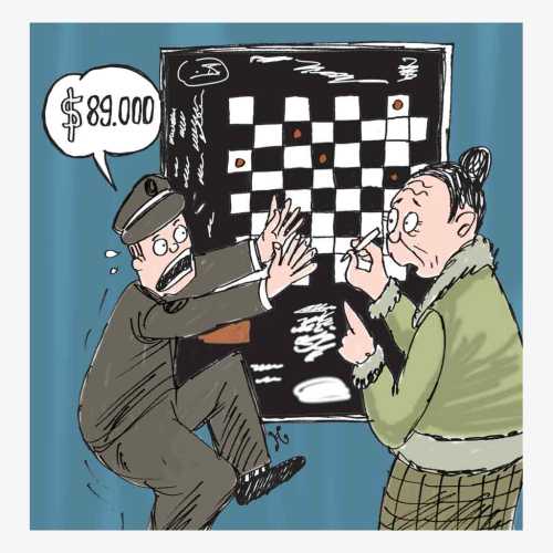 89.000 dollar as papan catur